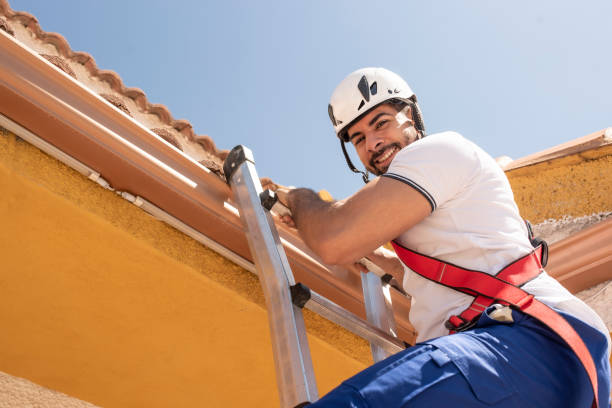 Profesional trabajando en un tejado